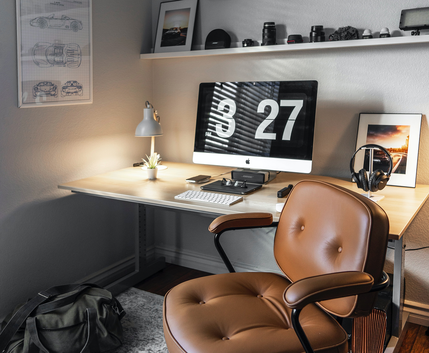 A photo of a personalized home office